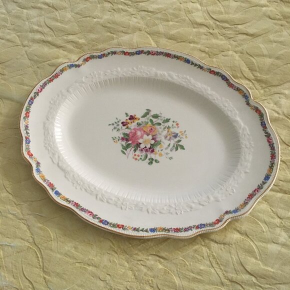Vintage Old Staffordshire Johnson Bros England MARLOW Medium Serving Platter - Picture 8 of 14